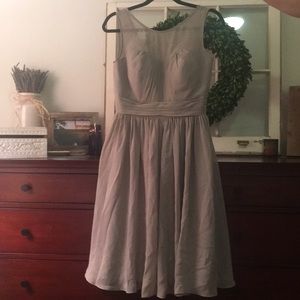 Bridesmaid gray dress